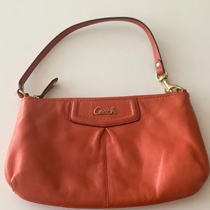 orange Coach handbag